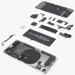 3D iPhone 11 Fully Disassembled model