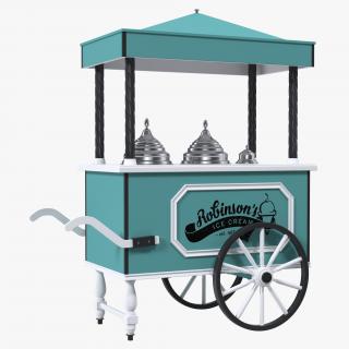 3D model Retro Ice Cream Cart