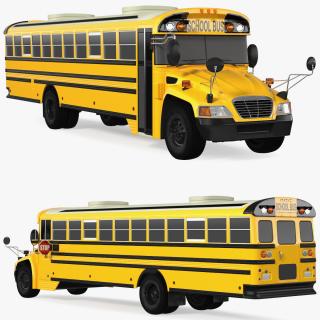 School Bus Exterior Only 3D model