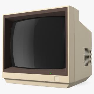 Old CRT Computer Monitor Display 3D
