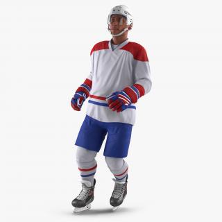 3D model Hockey Player Generic 3 Rigged