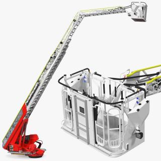 3D model Turntable Ladder Unfolded