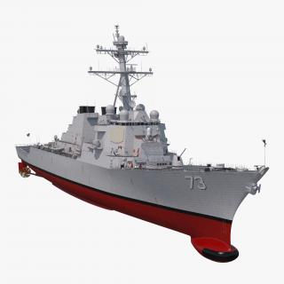 3D model Arleigh Burke Destroyer Decatur DDG-73 Rigged