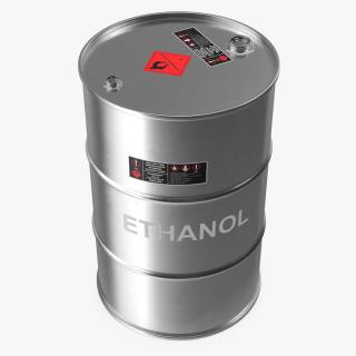 3D model Ethanol Metal Barrel