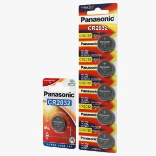 3D model Panasonic CR2032 Coin Battery Blister Package