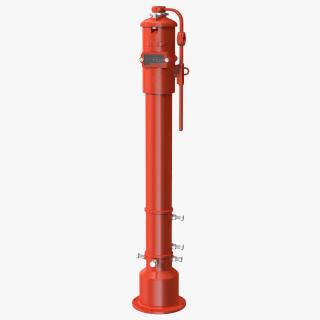 Fire Protection Underground Indicator Post 3D