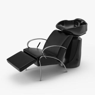 3D Ceramic Shampoo Bowl and Salon Chair