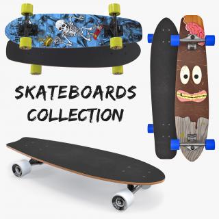 Skateboards Collection 3D