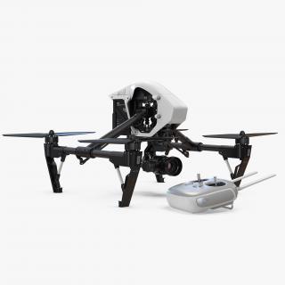 DJI Inspire 1 Pro Drone with 4K Camera Set 3D