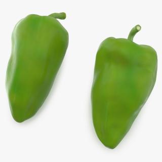 Long Green Pepper 3D