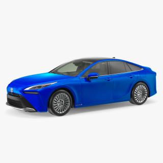 3D Toyota Mirai Hydrogen Fuel Cell Vehicle Fully Detailed Rigged