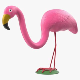 Plastic Pink Flamingo Lawn Garden Decor 3D model