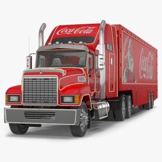 Coca Cola Christmas Truck Rigged 3D