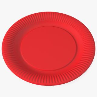 3D model Red Paper Plate