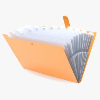 3D Plastic Pocket File Folder Open