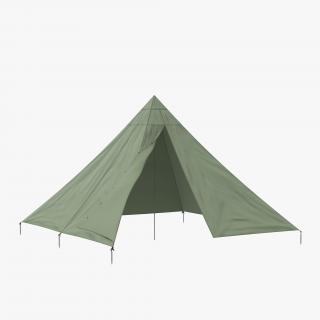 Floorless Camping Tent Open 3D