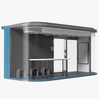 Smart Bus Stop 3D model