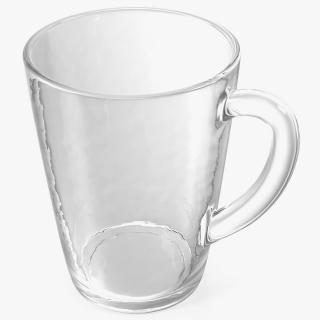 3D model Crystal Glass Coffee Cup Empty