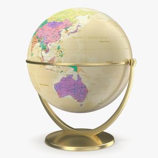 3D model Vintage World Globe with Stand