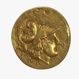3D model Stater Alex Great Ancient Coin
