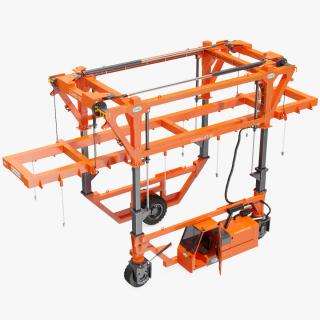 Straddle Carrier Combilift SC Clean Rigged 3D