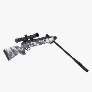 3D Camouflage Break Barrel Air Rifle with Scope Rigged