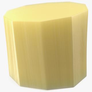 3D Fresh Peeled Sugarcane Piece model