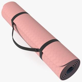 3D Yoga Mat Twisted Pink