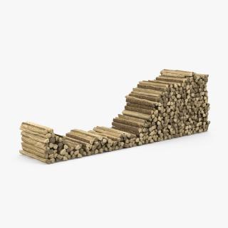Stack of Firewood 3D