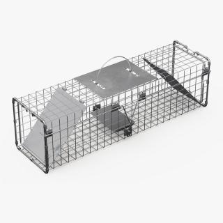 3D Two Door Catch and Release Animal Trap model