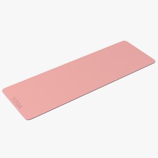 3D model Yoga Mat Unwrap Pink