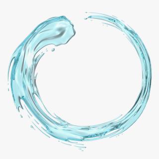 Water Circle Splash 3D model