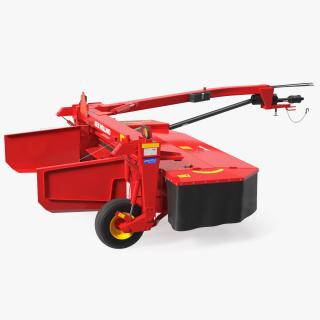 3D Discbine 210 Side Pull Disc Mower Conditioners Rigged model