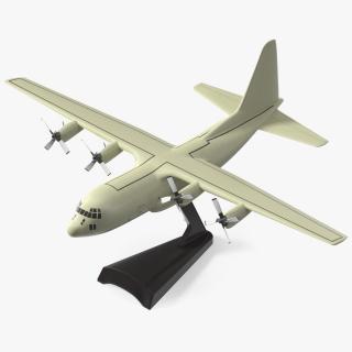 3D model Turboprop Military Transport Aircraft Scale Model with Stand