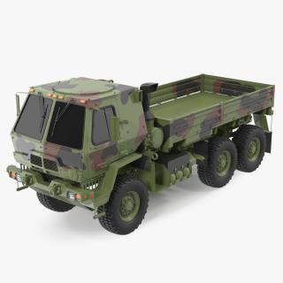 Oshkosh Camouflage Cargo Truck Exterior Only 3D model