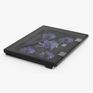 3D model Laptop Cooling Stand with Blue LED Light