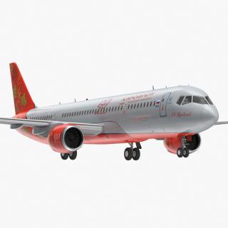 3D Irkut MC 21 300 Aeroflot Rigged