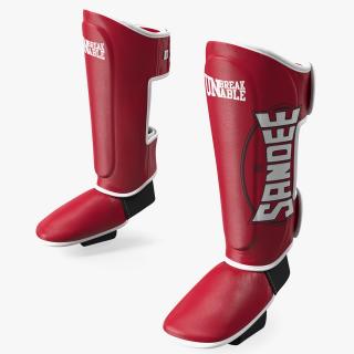 Sandee Leather Boot Shinguard 3D model