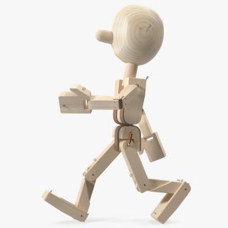 3D model Walk Raw Wooden Character