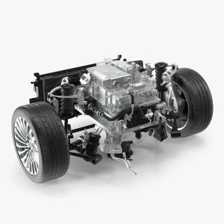 3D Toyota Mirai Fuelcell Electric Motor