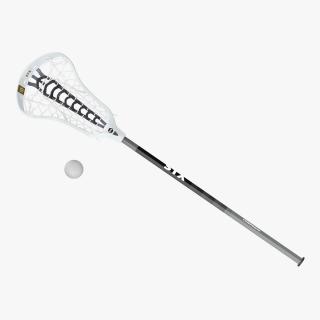 Lacrosse Stick STX and Ball 3D