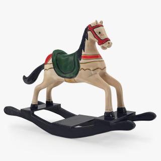 3D Retro Toy Rocking Horse model