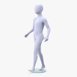 3D Child Mannequin Walking Pose model