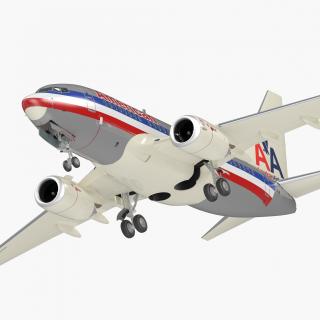 3D Boeing 737-600 with Interior American Airlines