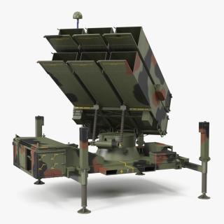 3D NASAMS Missile System Camouflage Ready to Attack model