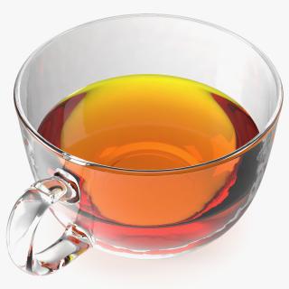 Half Full Empty Glass Tea Cup 3D model