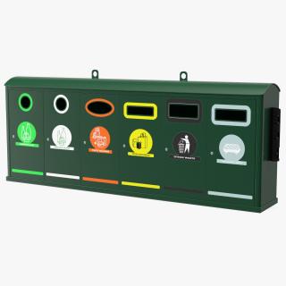 3D model Public Space Recycling Station
