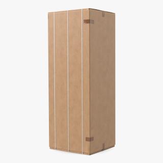 3D Dirty Big Carton Package Box model