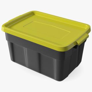 3D Stackable Storage Tote with Lid 14 Gallon