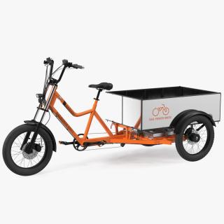 3D model Rad Power Bike RadBurro with Truck Bed Rigged